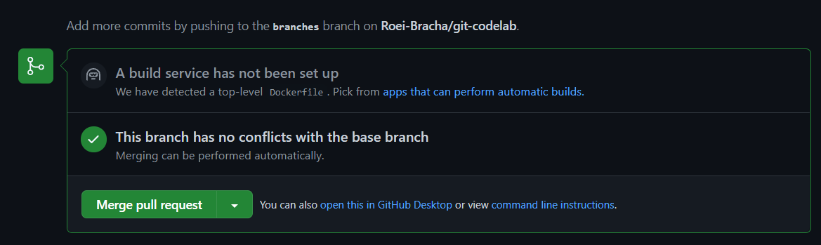 create pull request 